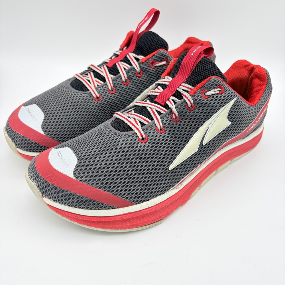 Altra Torin 1.5 Men 11 Running Shoes Grey Red Zero Drop Foot Shaped Lightweight